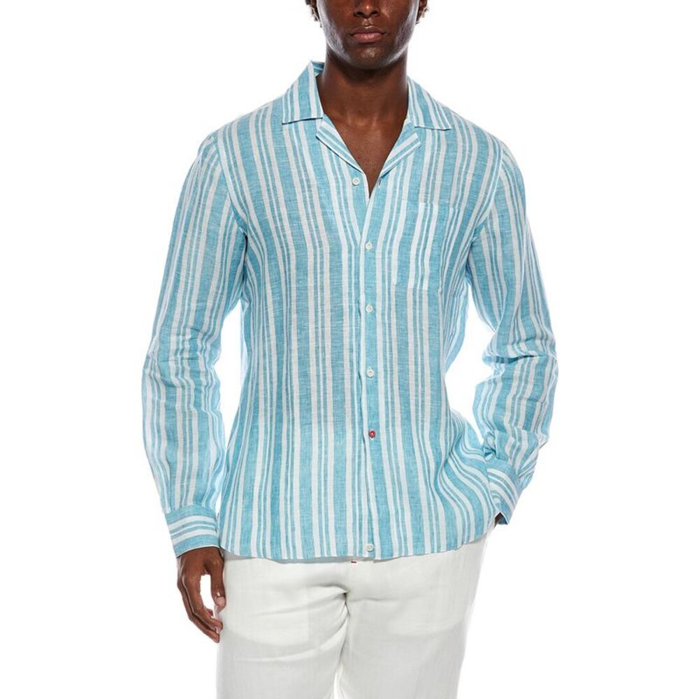 Isaia Mens Linen Shirt
